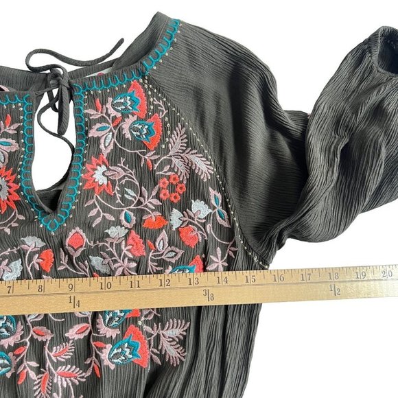 BODEN Natalie Floral Embroidered Green Cropped Jumpsuit Womens Sz.4 - Picture 10 of 12